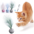 Cat Toy Set Feather Teaser Wand Mouse toy